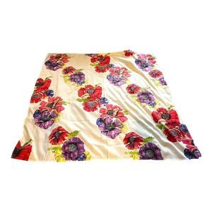 Bacova Poppy Flowers Floral Shower Curtain 71.5”x69” Purple Red Bright Spring